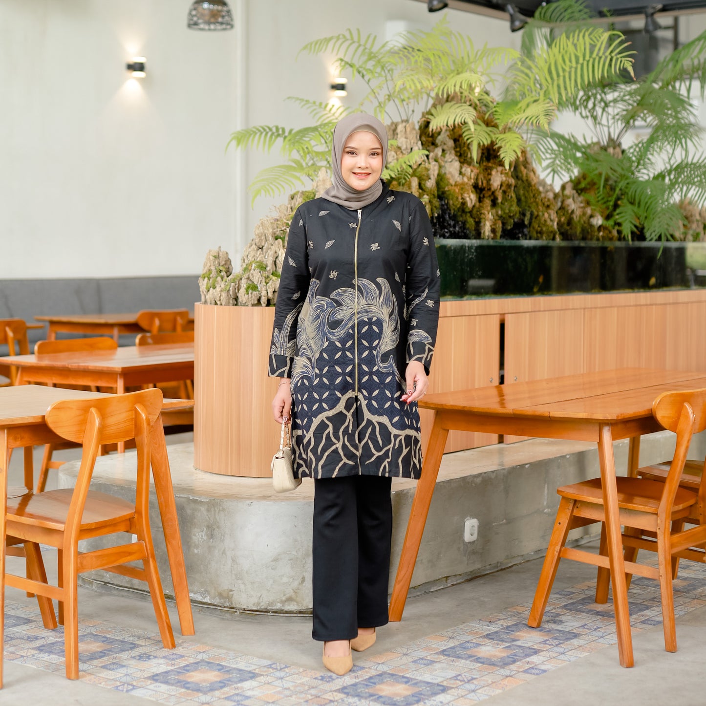 TUNIK BATIK MONSTERA KAWUNG