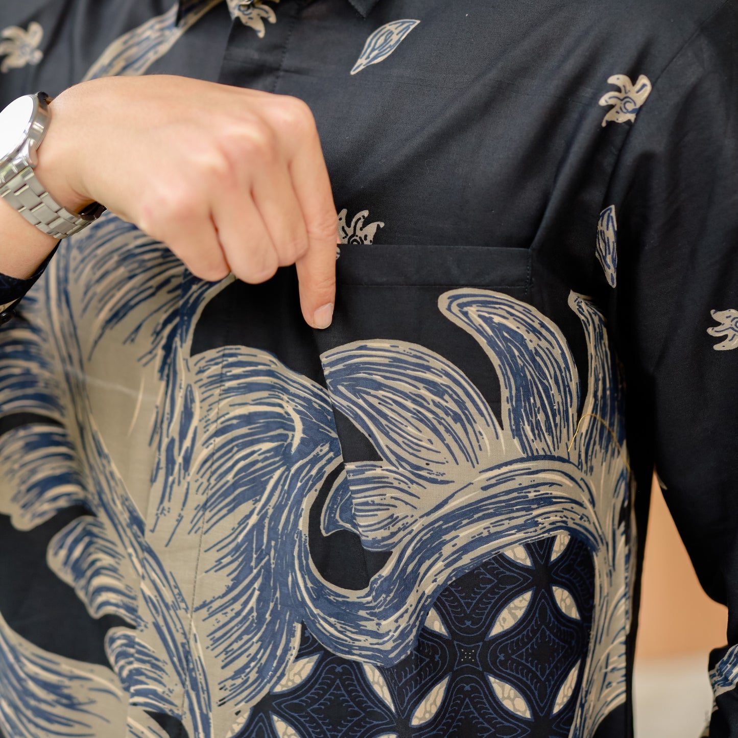 KEMEJA BATIK MONSTERA KAWUNG